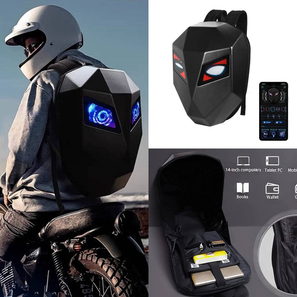 Backbag for Motorcycle Dynamic Eyes Led Lights waterproof